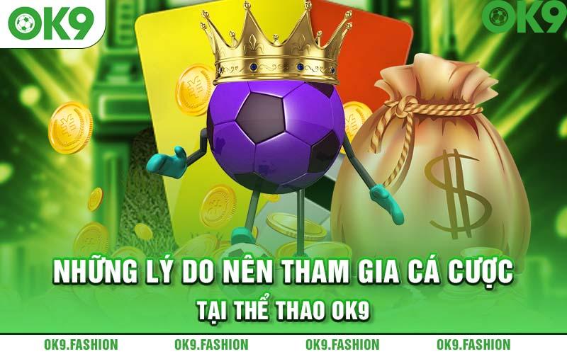 Những lý do nên tham gia cá cược tại thể thao OK9